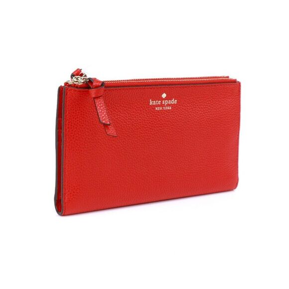 NWT Kate Spade Leather Mulberry Street Melea Travel Wallet Red - Picture 6 of 12